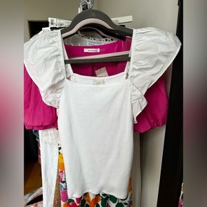 White Ruffle Blouse | Size S | a new day